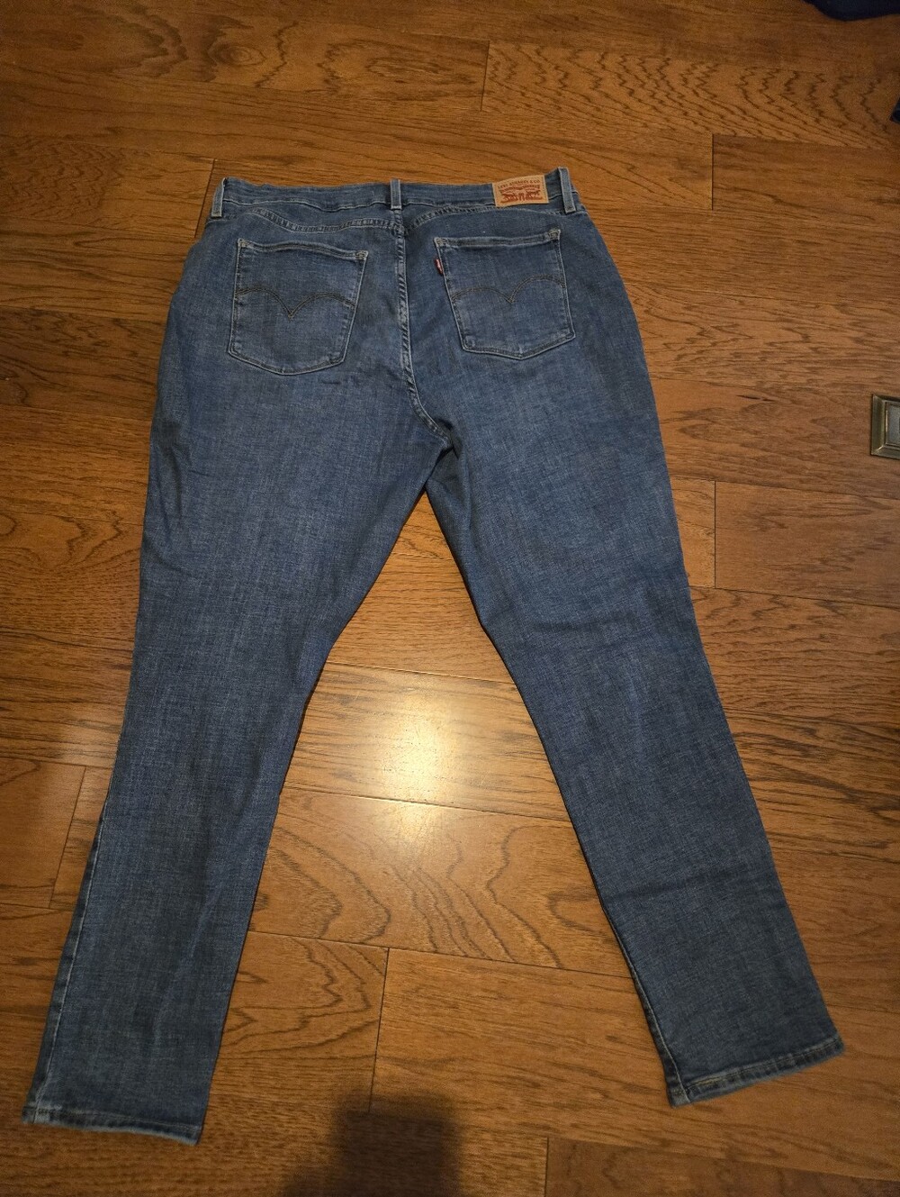 Levi's Women's 721 High Rise Skinny Jeans 34×30 (Size 18) Washed Medium Blue